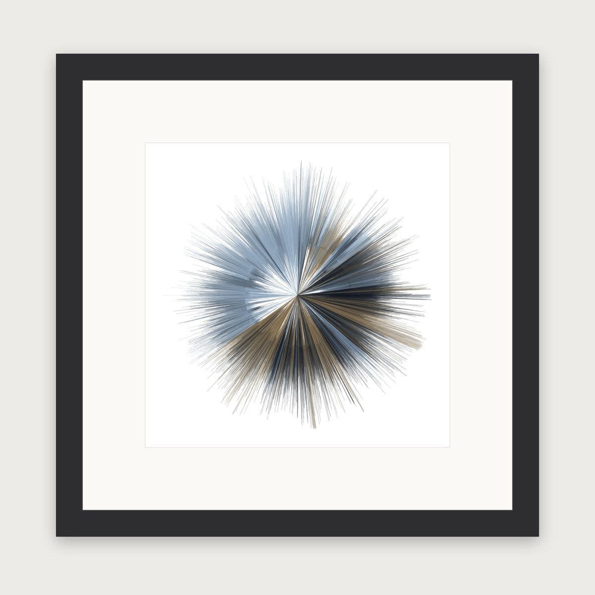 Sun, framed, ready to hang on a wall on delivery