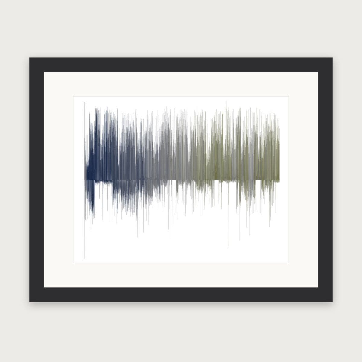 Shore, framed, ready to hang on a wall on delivery
