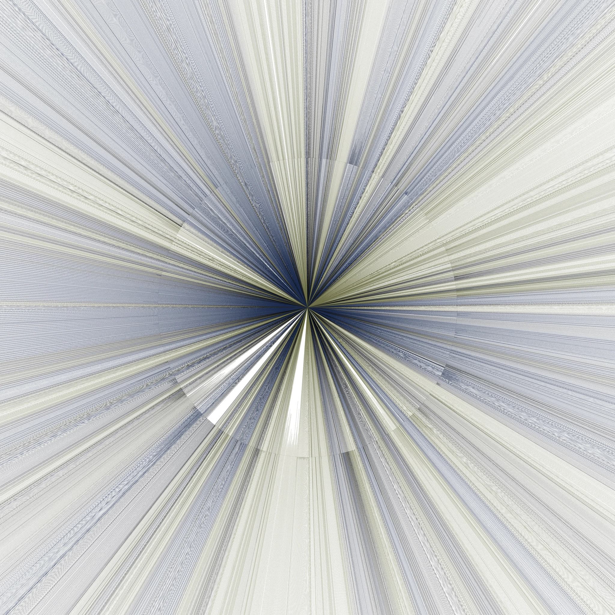 Astral, an Arsentis artwork: rays of heartbeats leaving a single point at the centre and filling the whole frame, printed on fine art paper